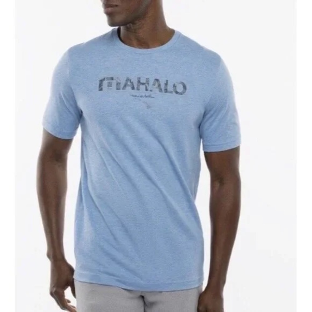 Travis Mathew Light Blue Graphic Tee